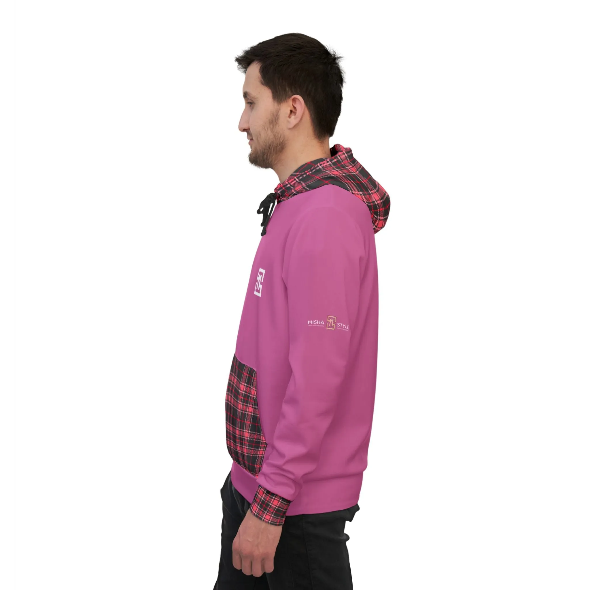 Pink Black Athletic Feldgrau Hoodie