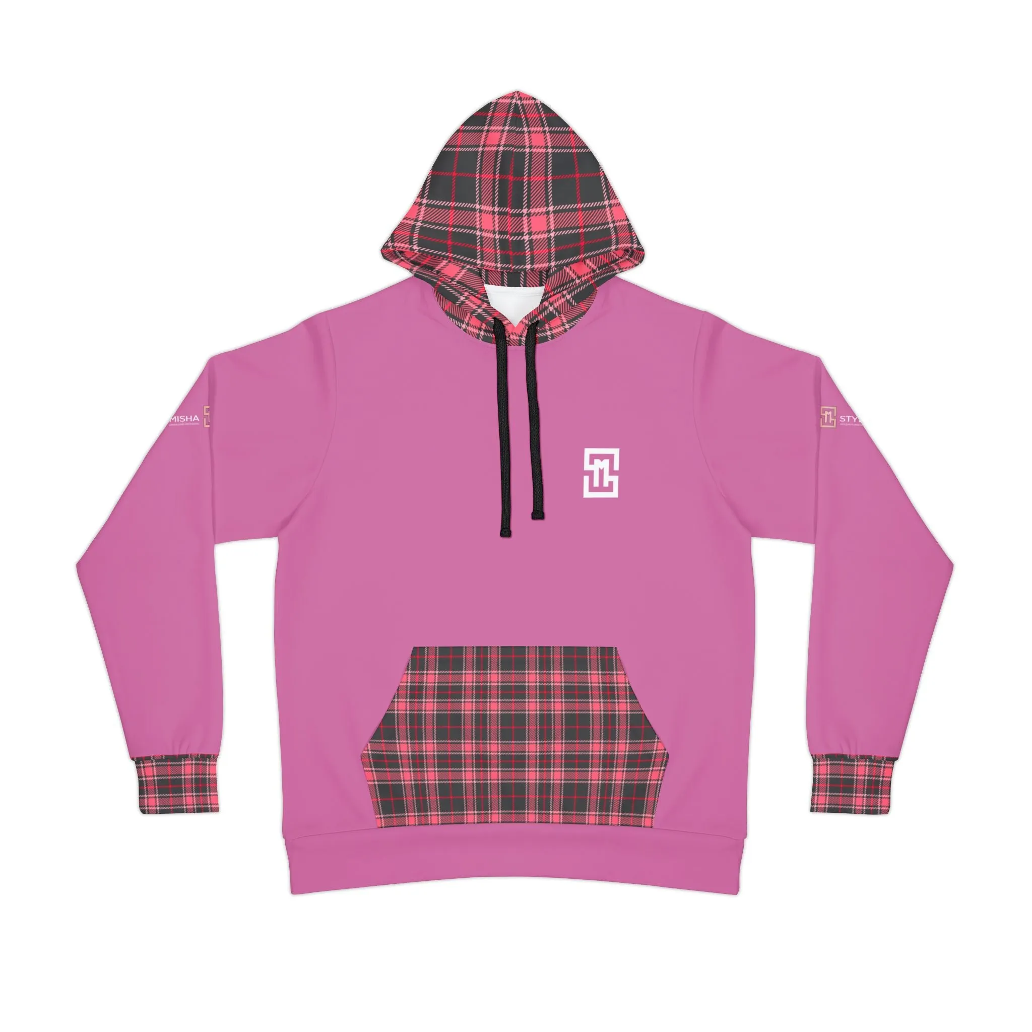 Pink Black Athletic Feldgrau Hoodie