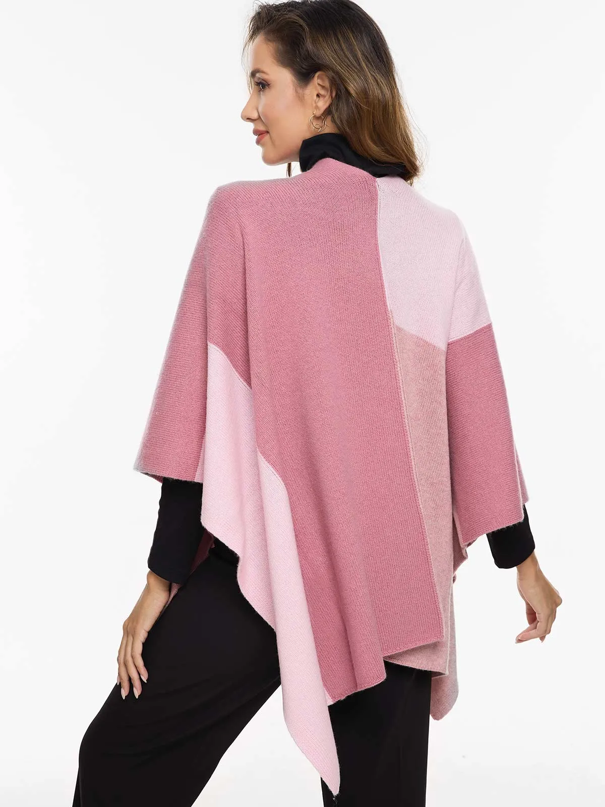 Pink Luxe Button Cape