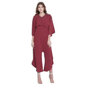 Playful Cupid Jumpsuit with Embellished Cape - (Clearance - Final Sale)