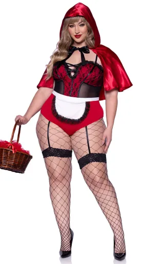 Plus Size Naughty Miss Red Costume