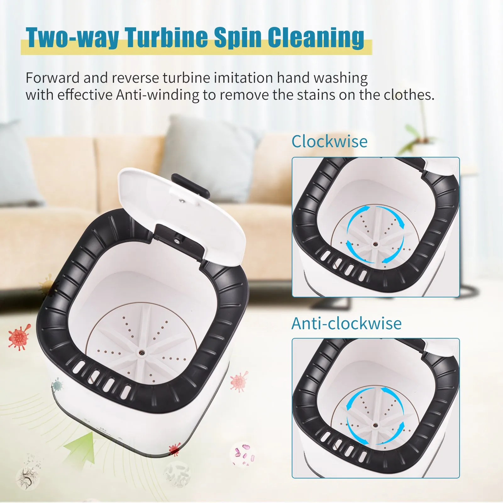 Portable Washing Machine for Underwear 2L Capacity