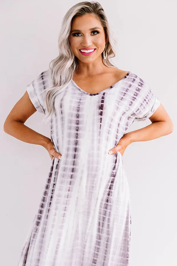 Portofino Party Tie Dye Maxi In Royal Plum