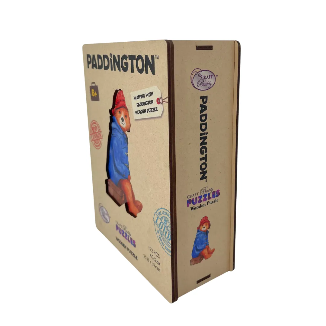 "Waiting With Paddington" A3 Wooden Puzzle