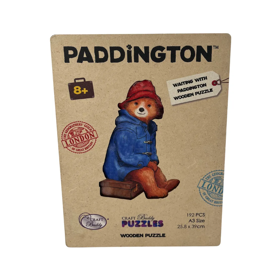 "Waiting With Paddington" A3 Wooden Puzzle