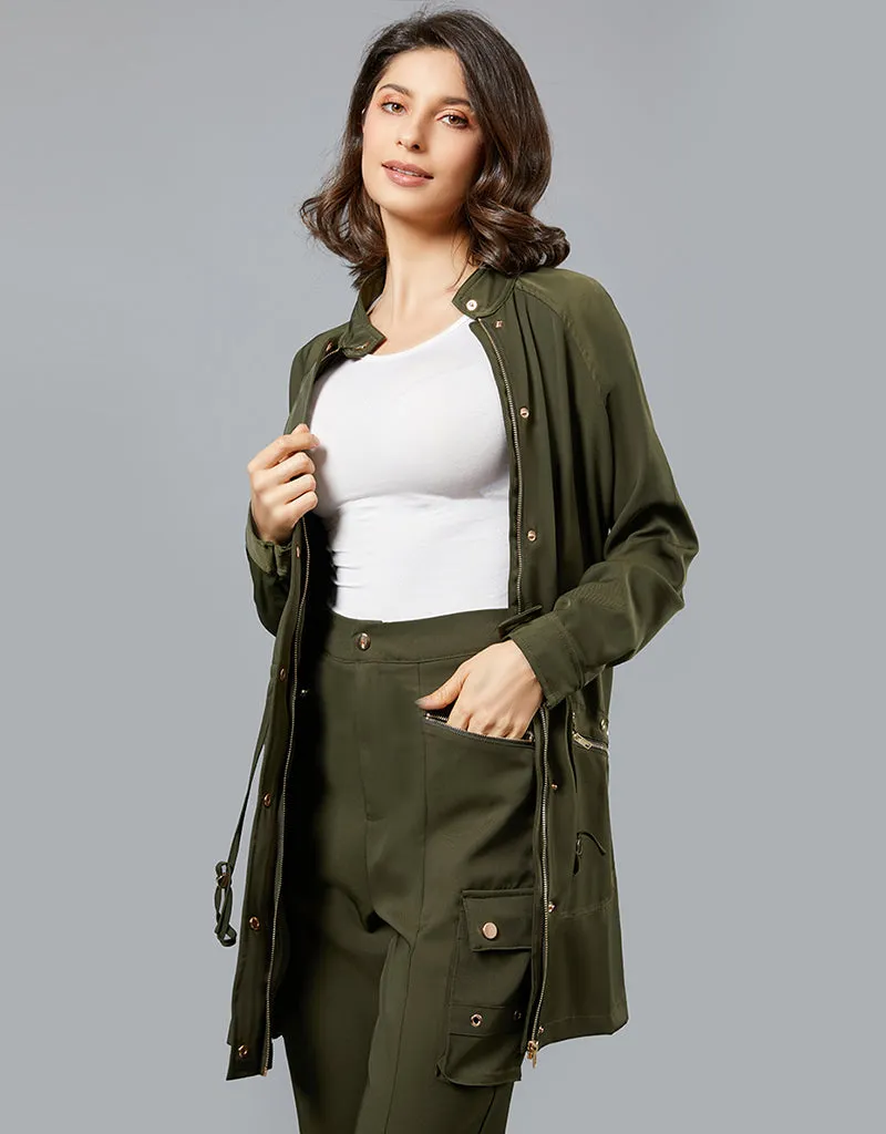 Relaxed Drawstring Jacket