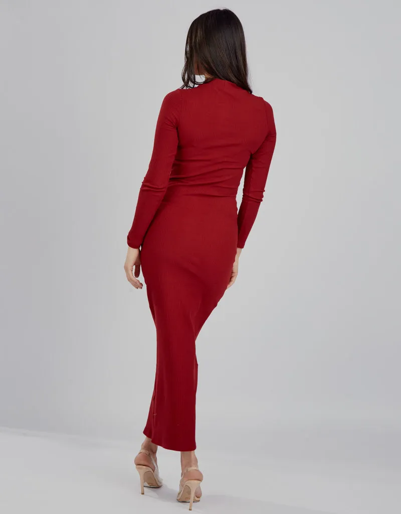 Rib Body Dress - Complementary Shades