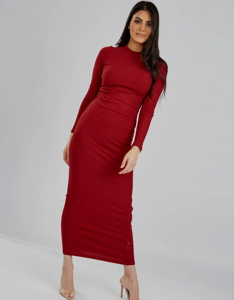 Rib Body Dress - Complementary Shades