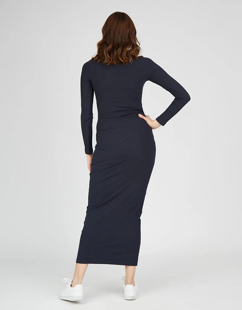 Rib Body Dress - Complementary Shades