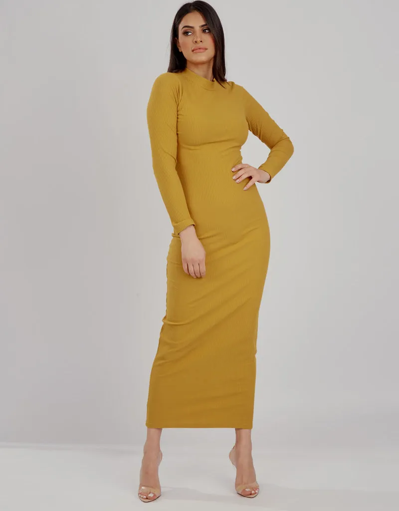 Rib Body Dress - Complementary Shades