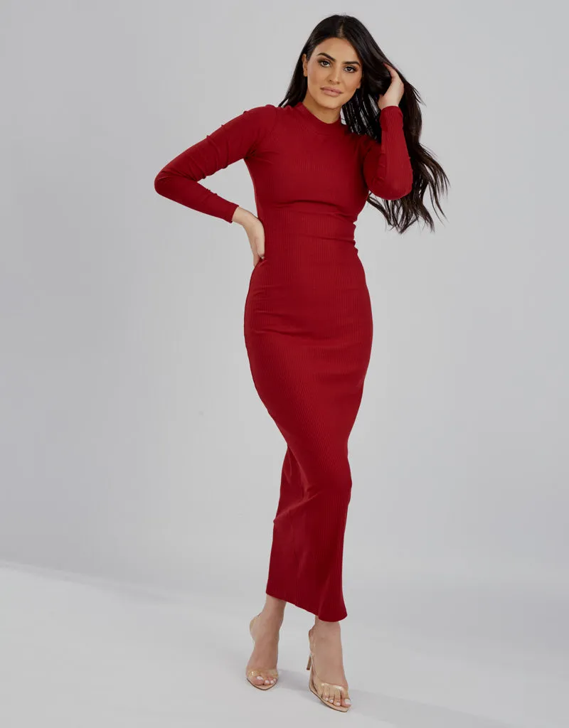 Rib Body Dress - Complementary Shades