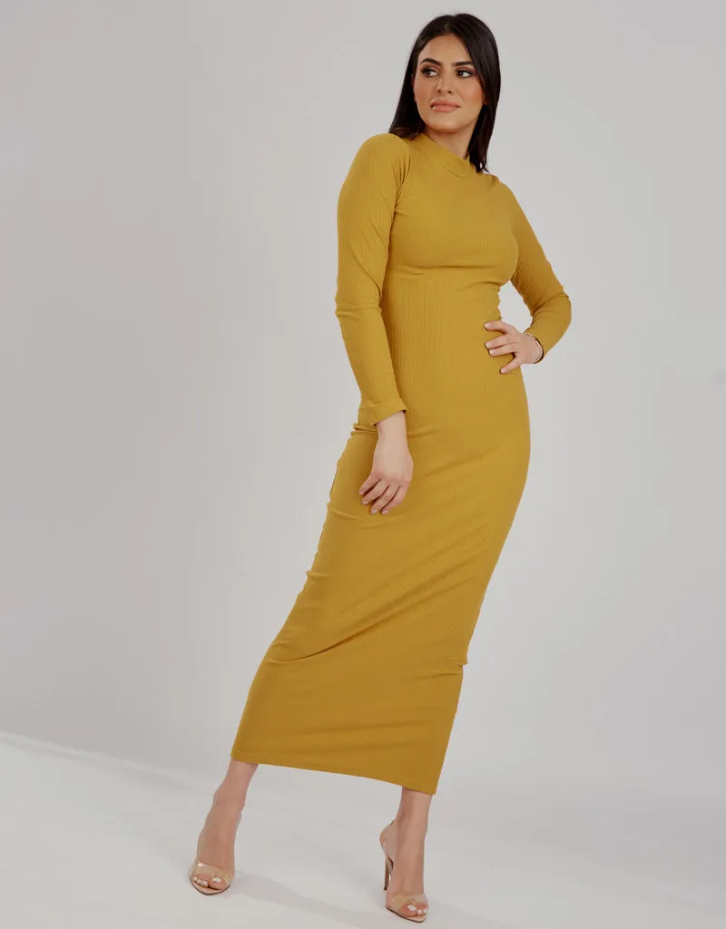 Rib Body Dress - Complementary Shades