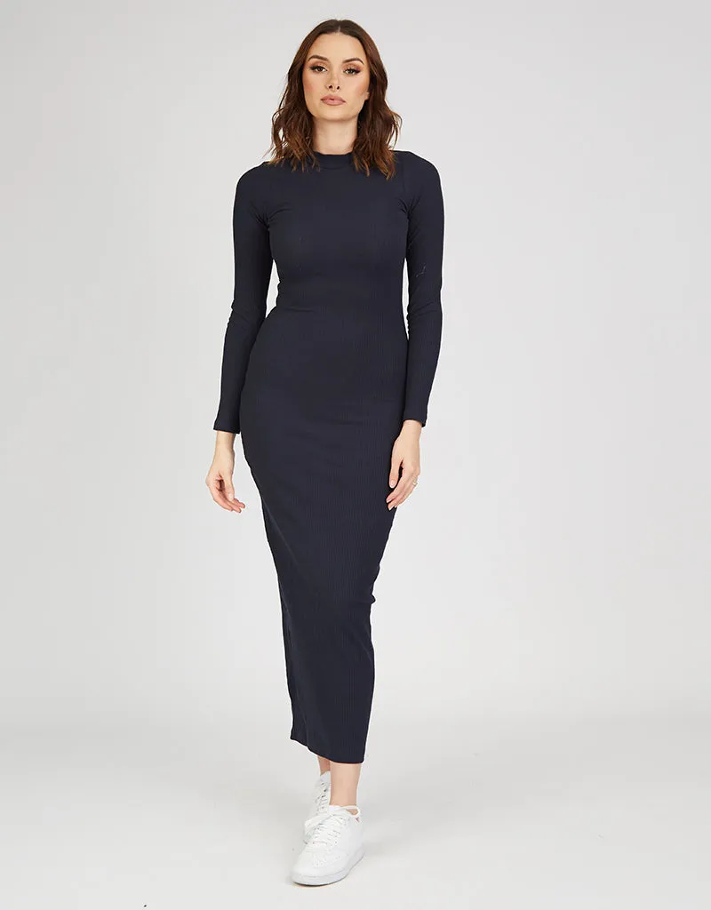 Rib Body Dress - Complementary Shades