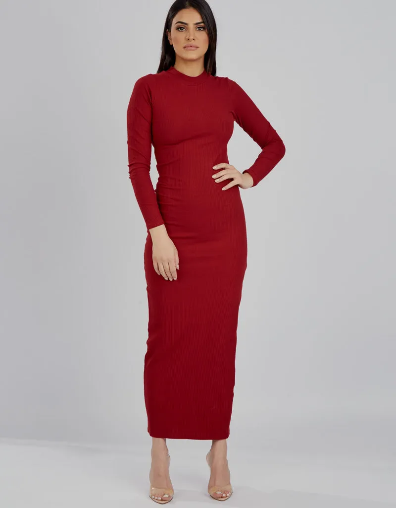 Rib Body Dress - Complementary Shades