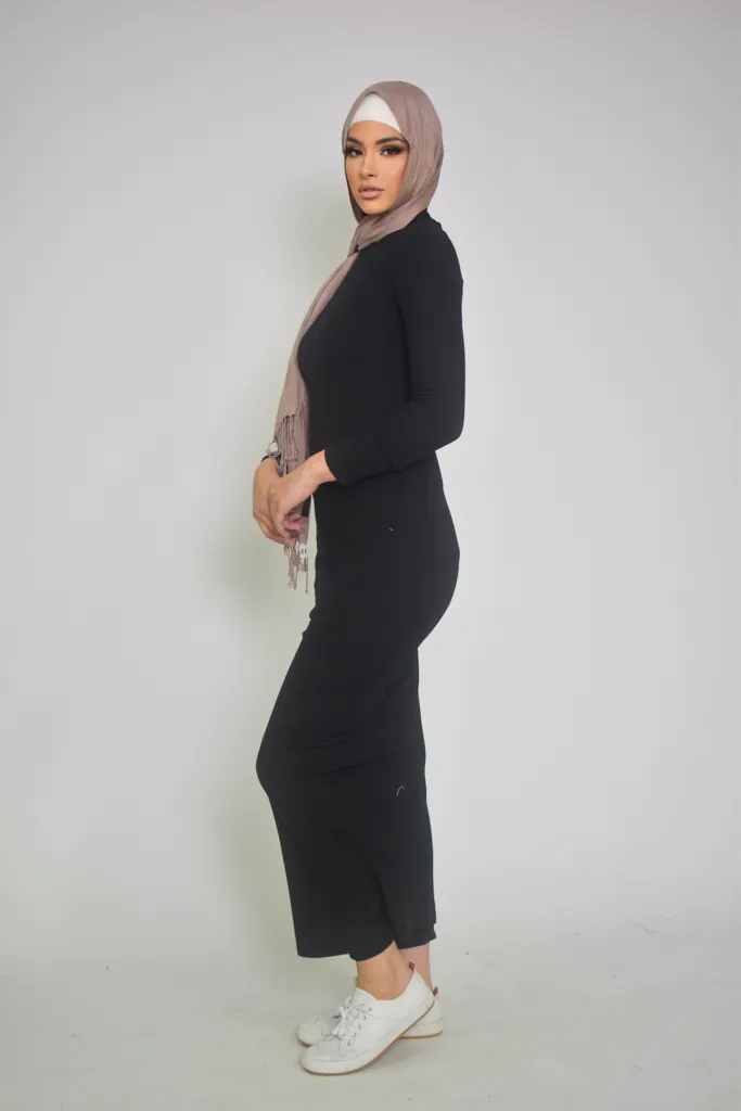 Rib Body Dress - Dark Shades