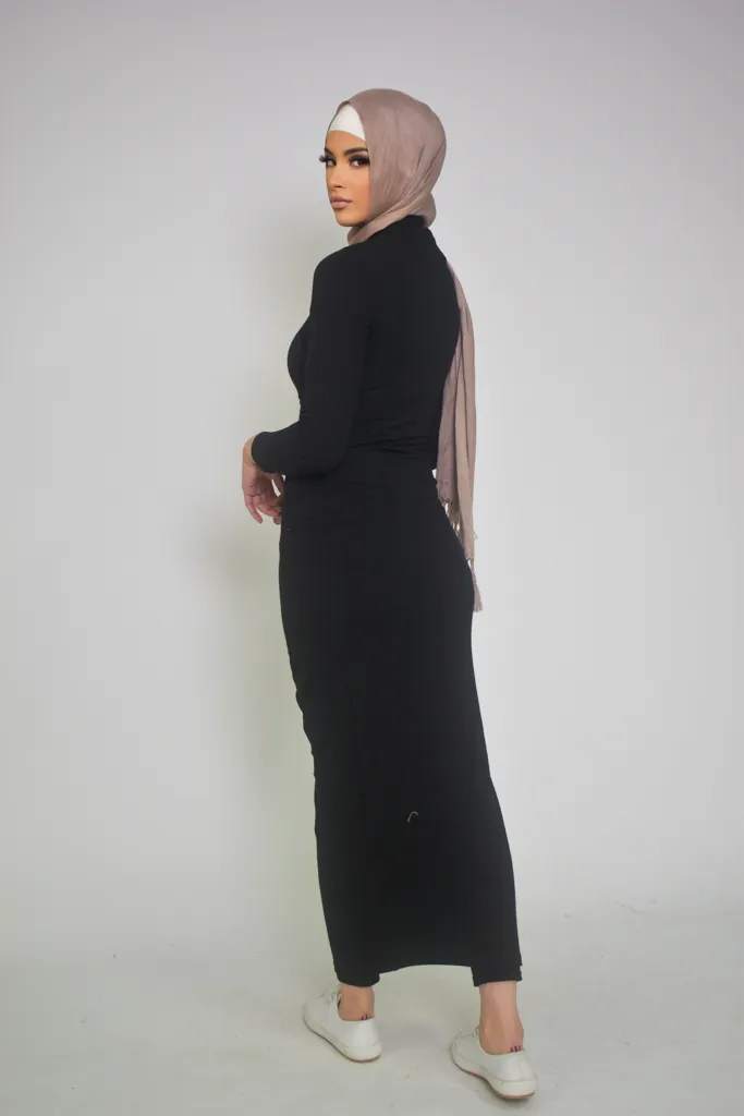 Rib Body Dress - Dark Shades