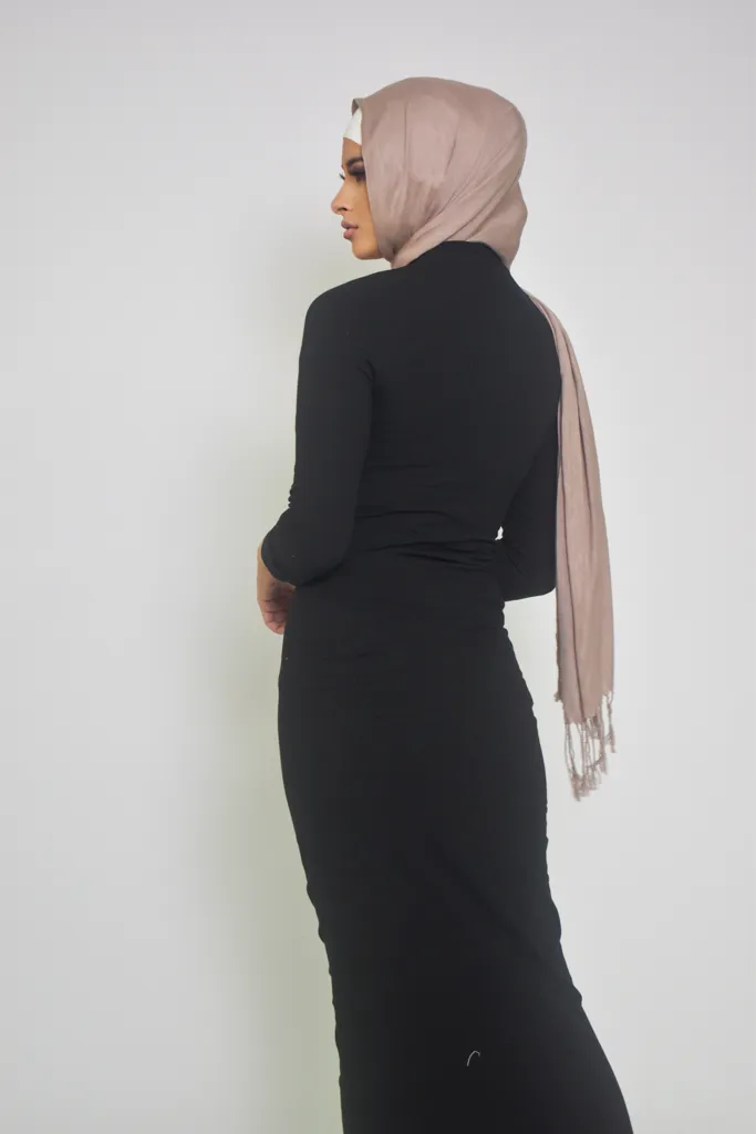 Rib Body Dress - Dark Shades