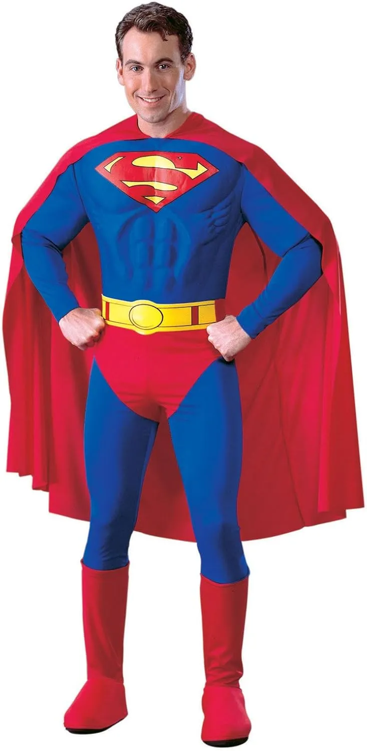 Rubie's Men's Deluxe Superman Muscle Chest Costume