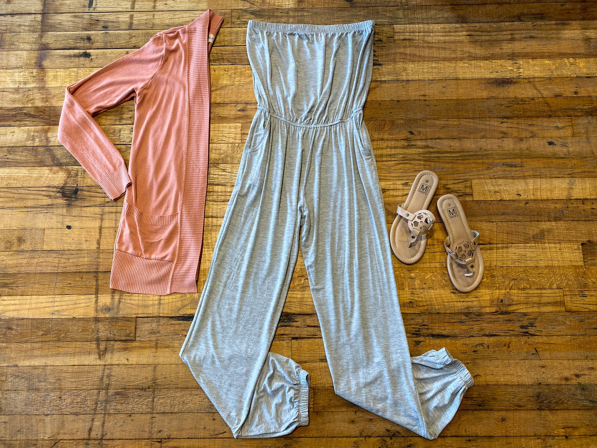 SALE! Dodson Jumpsuit in Gray