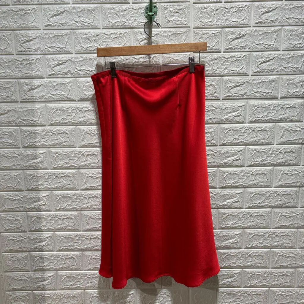 Satin Midi Skirt