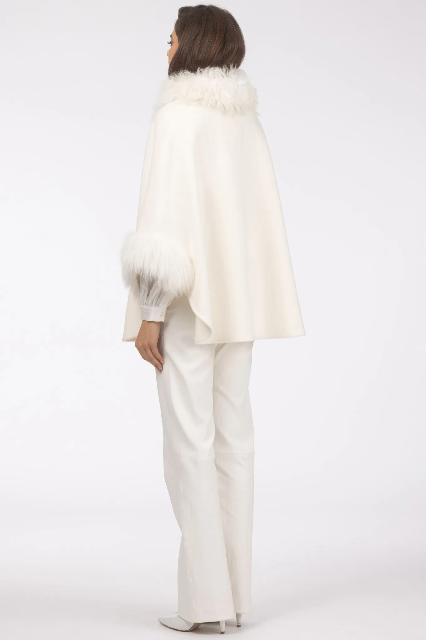 Select Wool Cape with Select Lamb Collar and Cuffs