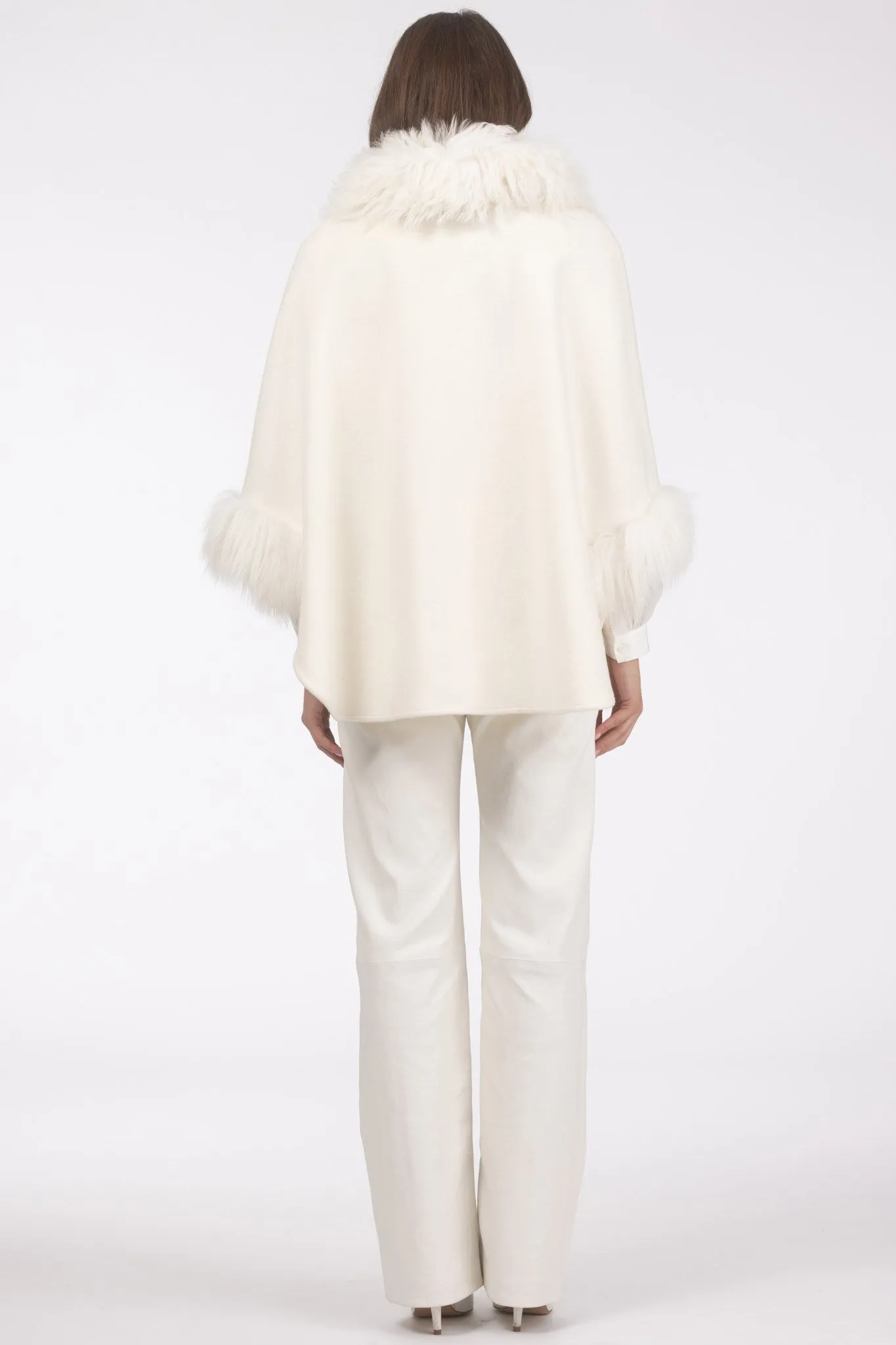 Select Wool Cape with Select Lamb Collar and Cuffs