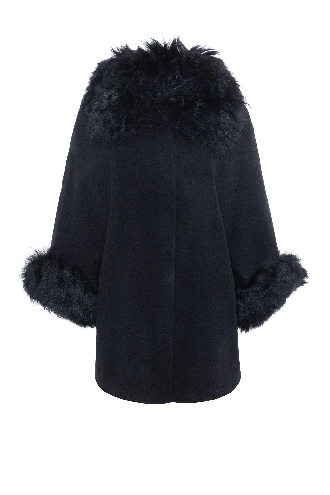 Select Wool Cape with Select Lamb Collar and Cuffs