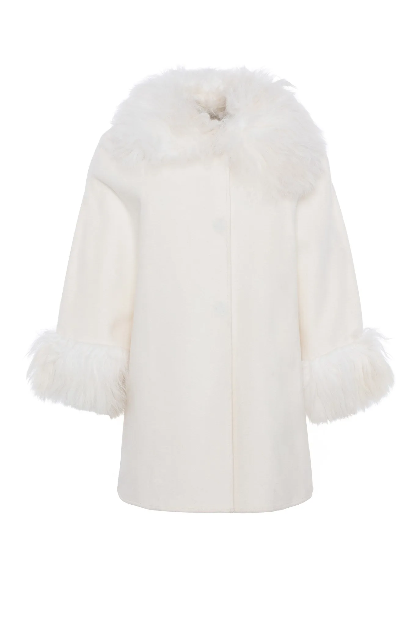 Select Wool Cape with Select Lamb Collar and Cuffs