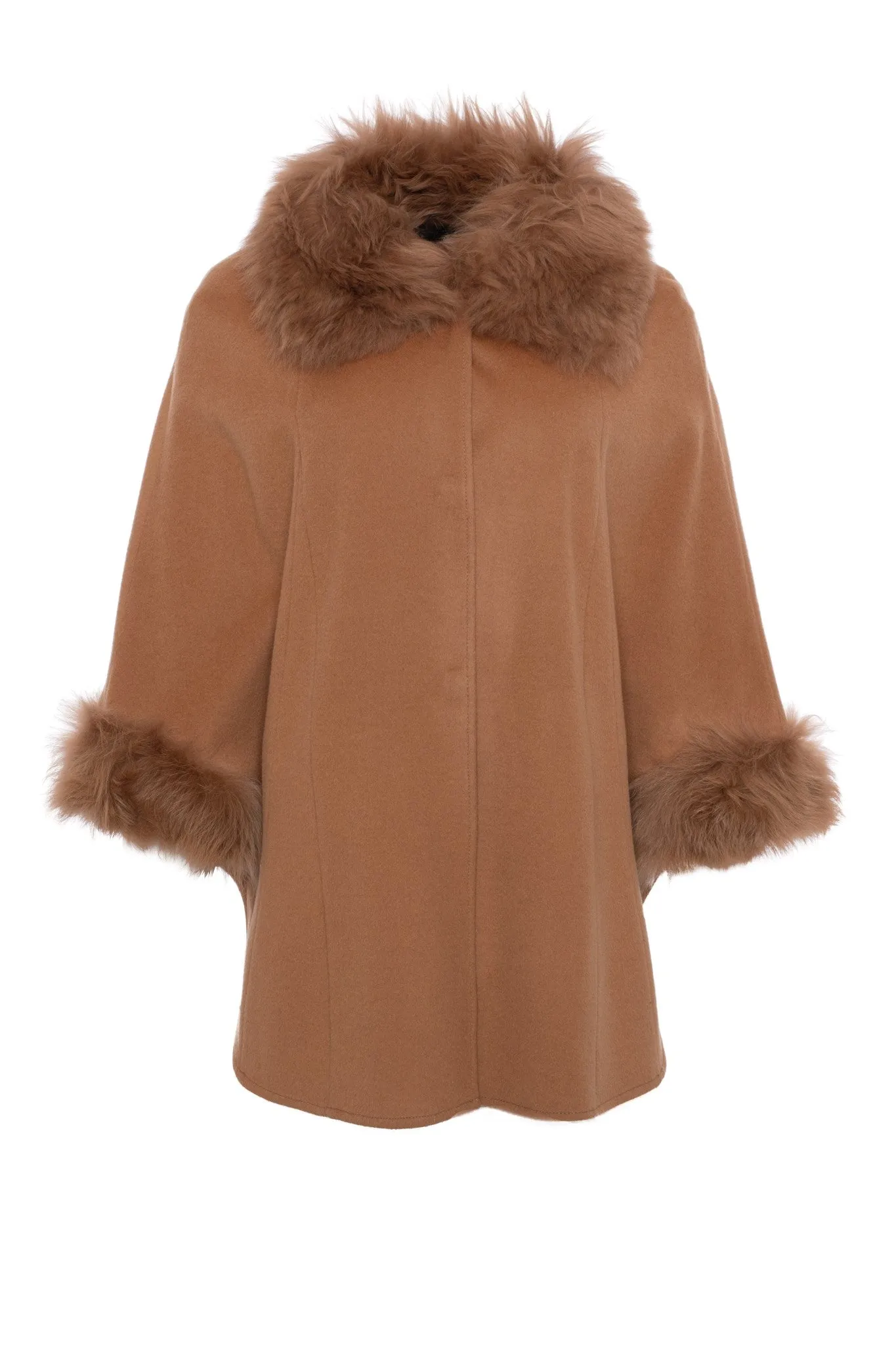 Select Wool Cape with Select Lamb Collar and Cuffs