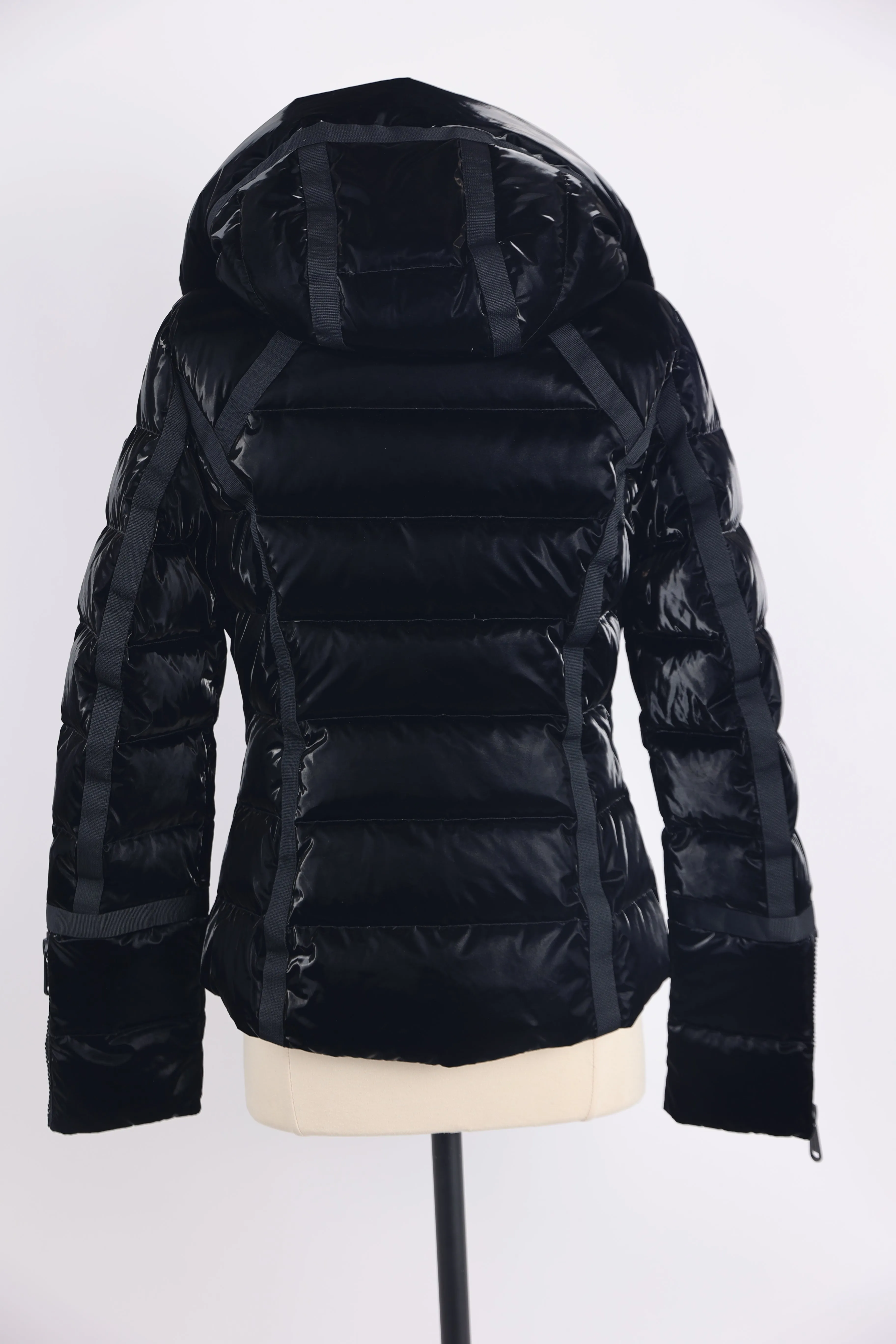 Shiny Quilted Down Ski Jacket