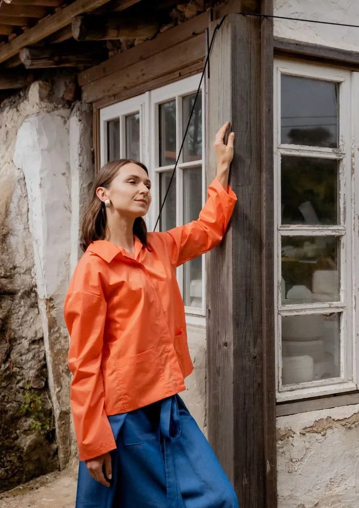 SHIRT JACKET Orange