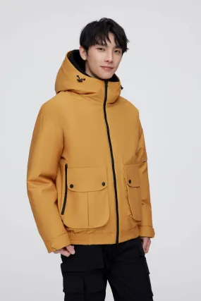 Short Goose Down Jacket With Hood