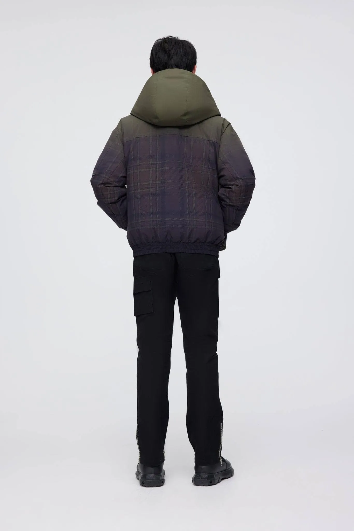 Short Goose Down Jacket With Hood