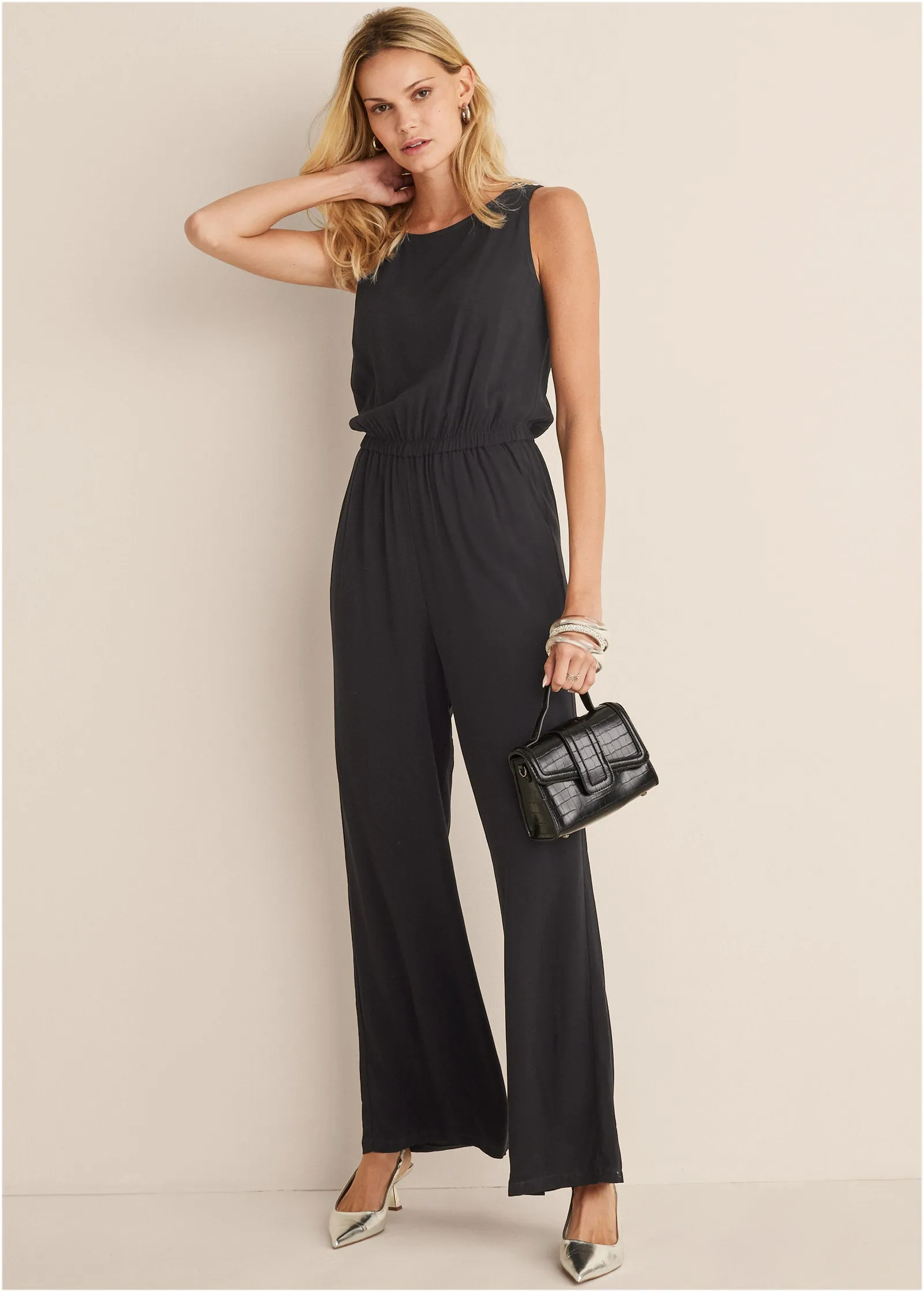 Sleeveless Jumpsuit - Black