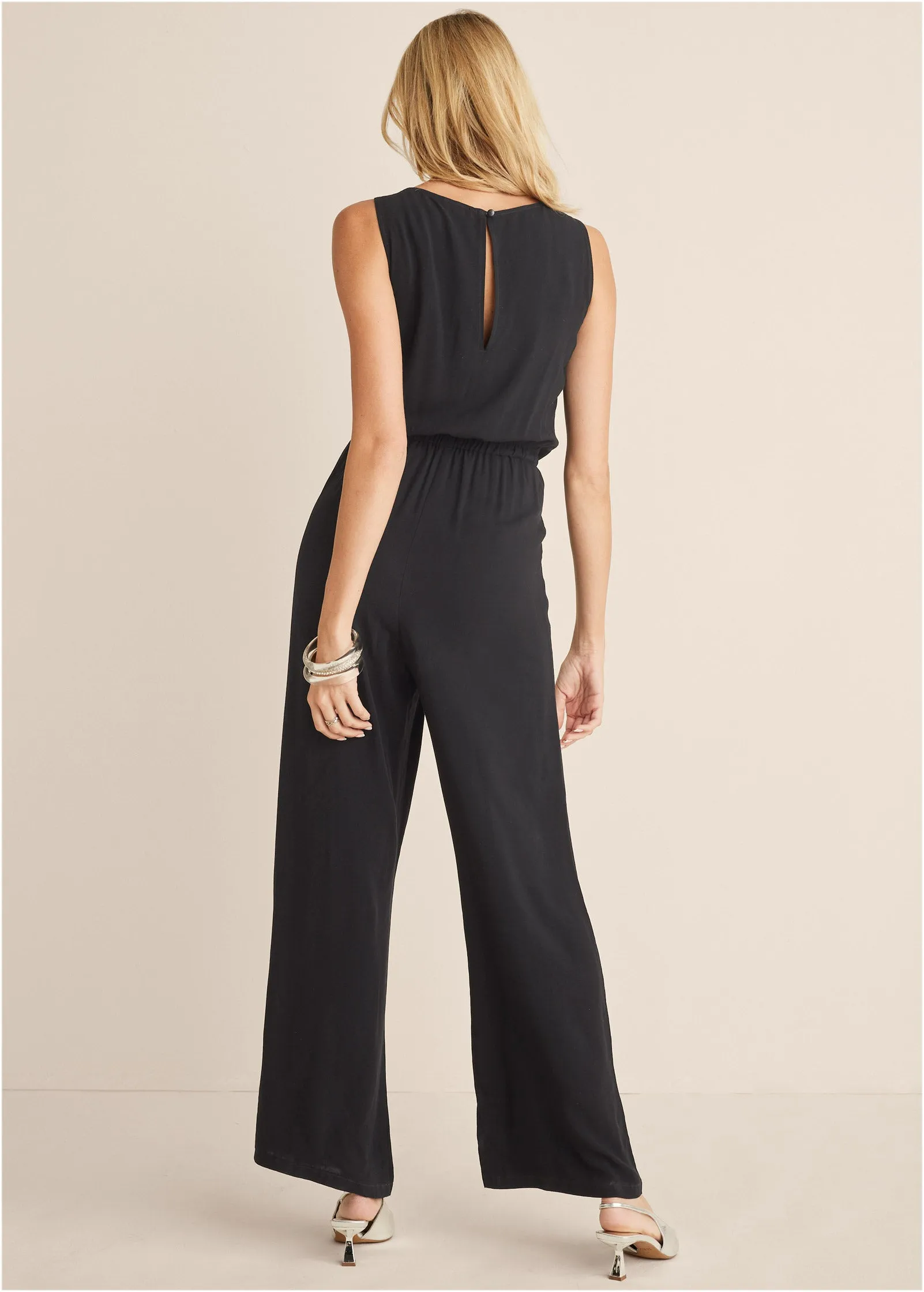 Sleeveless Jumpsuit - Black