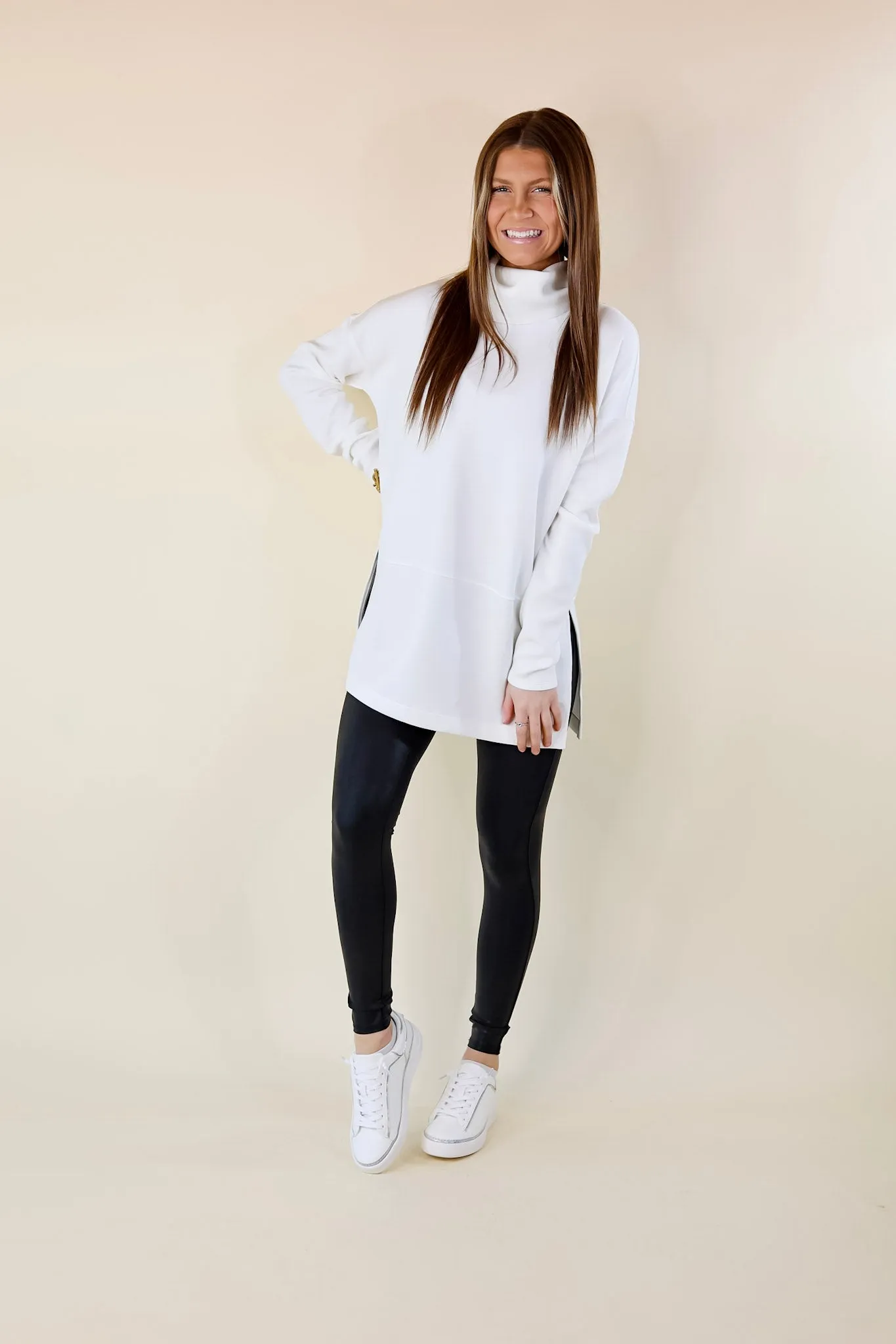 SPANX | AirEssentials Turtleneck Tunic in White