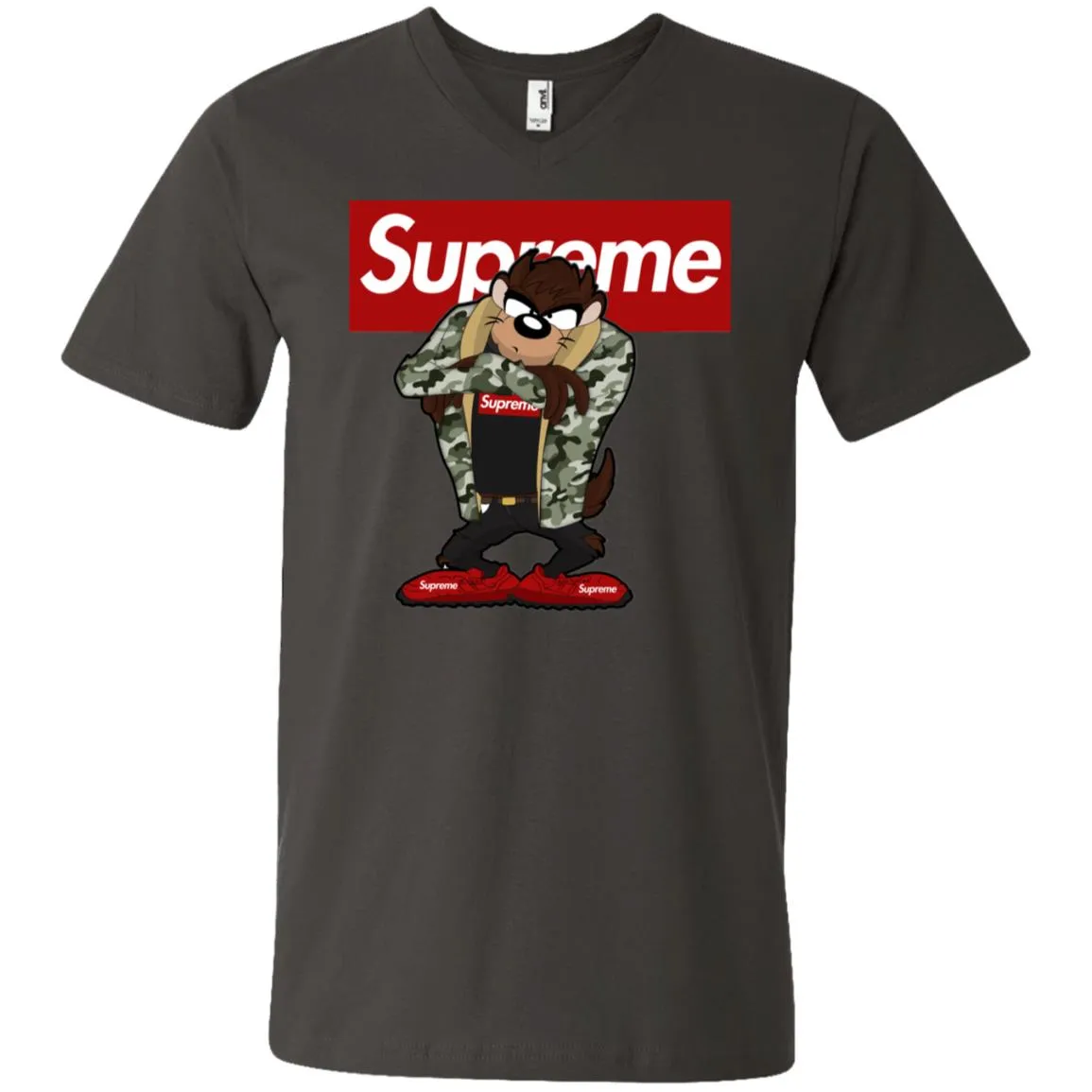 Supreme Hot Bear T-shirt Men V-Neck T-Shirt