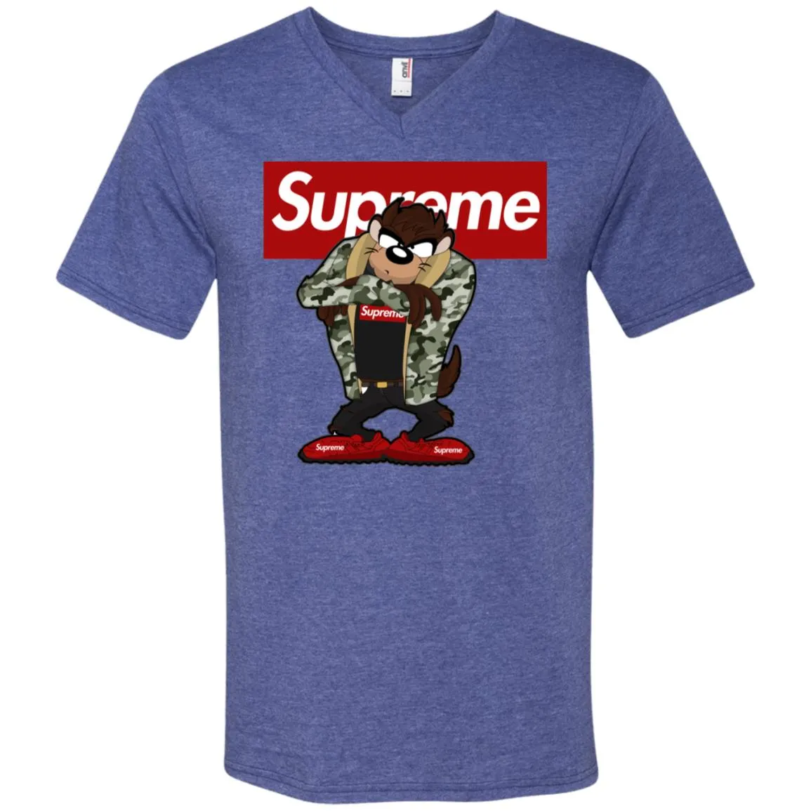 Supreme Hot Bear T-shirt Men V-Neck T-Shirt