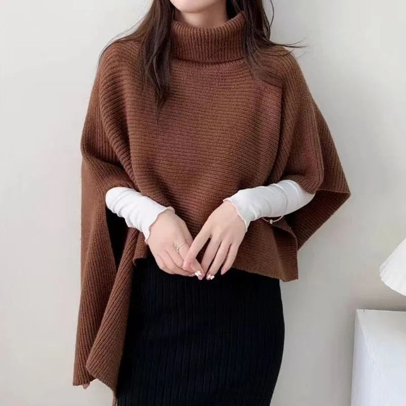 Synithia Turtle Neck Cape