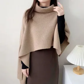 Synithia Turtle Neck Cape