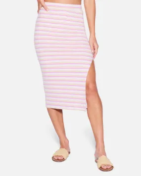 Teagan Front Slit Midi Skirt