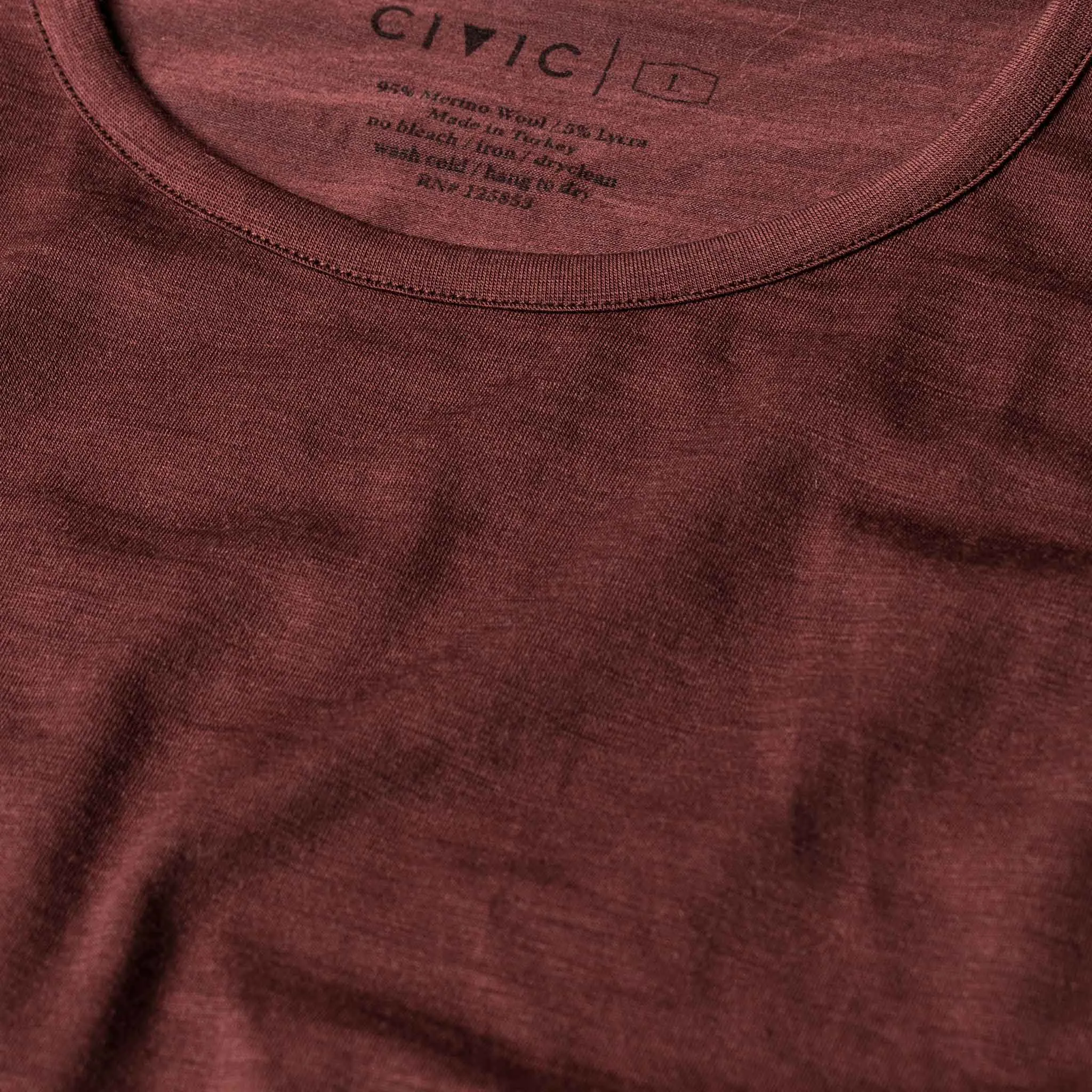 The Antoni Tee in Heather Brick