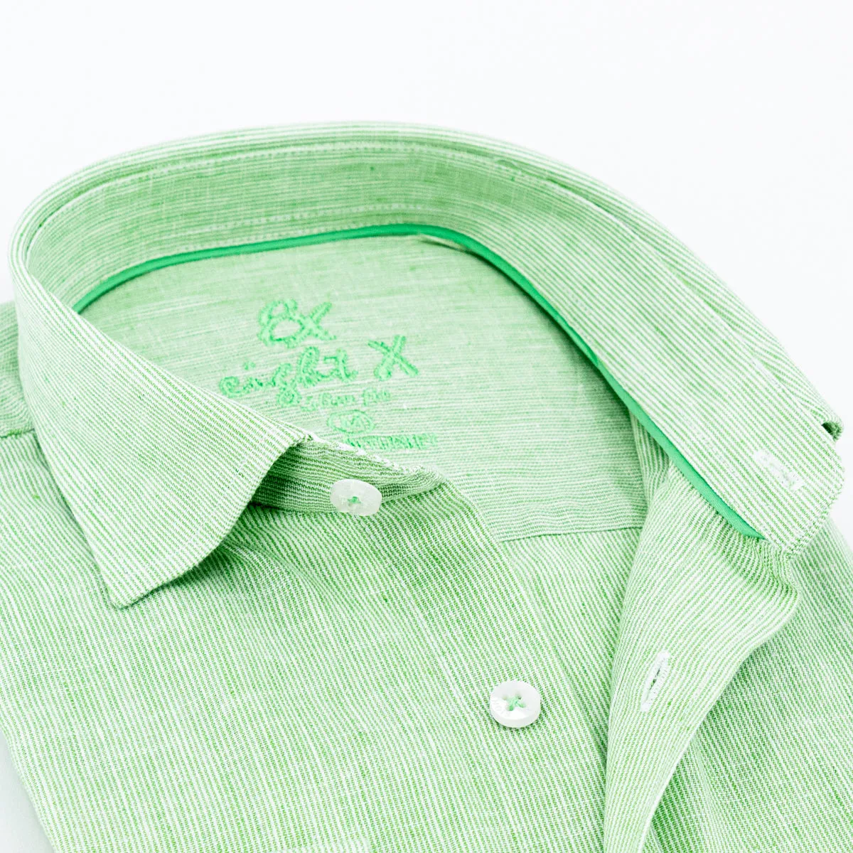 The Boardwalk Linen Button Down Shirt - Pasture Green