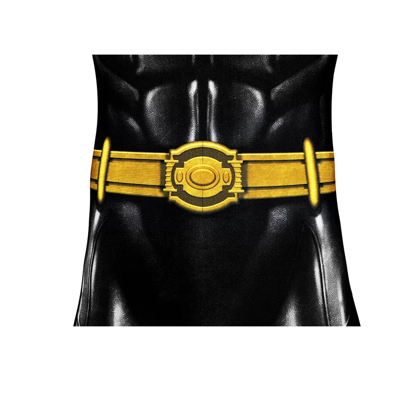 The Flash Batman Cosplay Costume Superhero Bruce Wayne Jumpsuit Cape Mask Halloween Suit