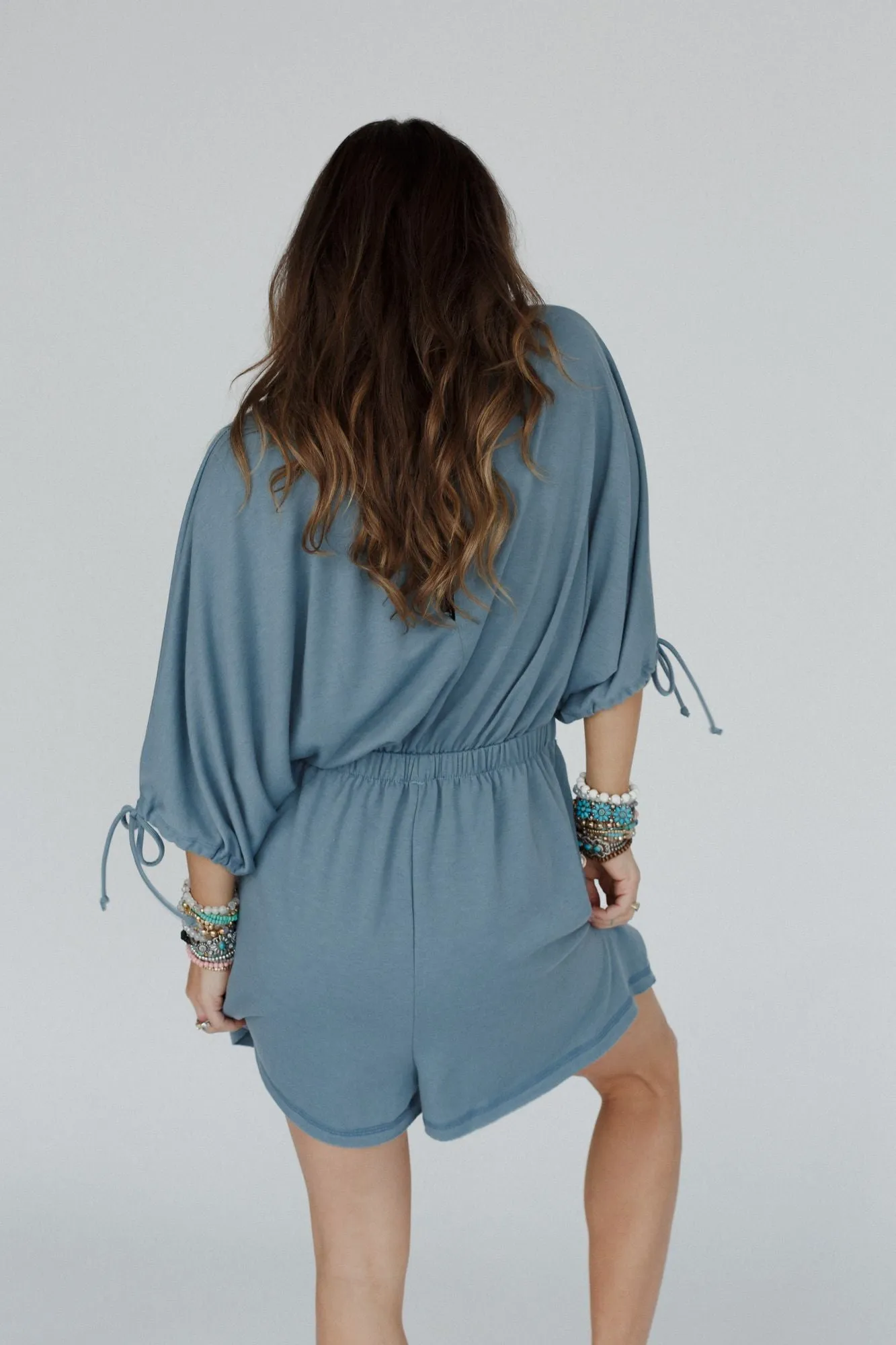 The Nest Carolina Comfy Romper - Gunmetal