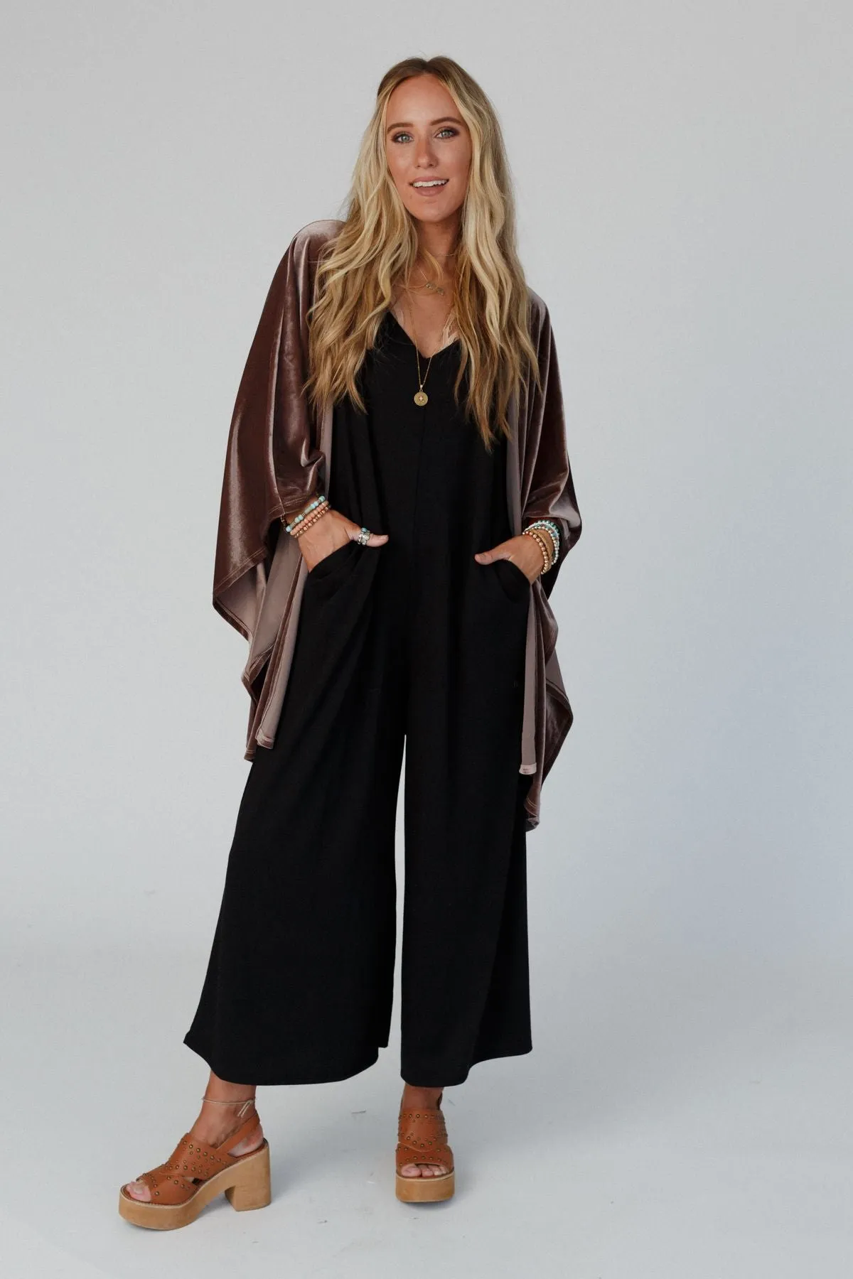 The Nest Oasis Wide Leg Jumpsuit - Black