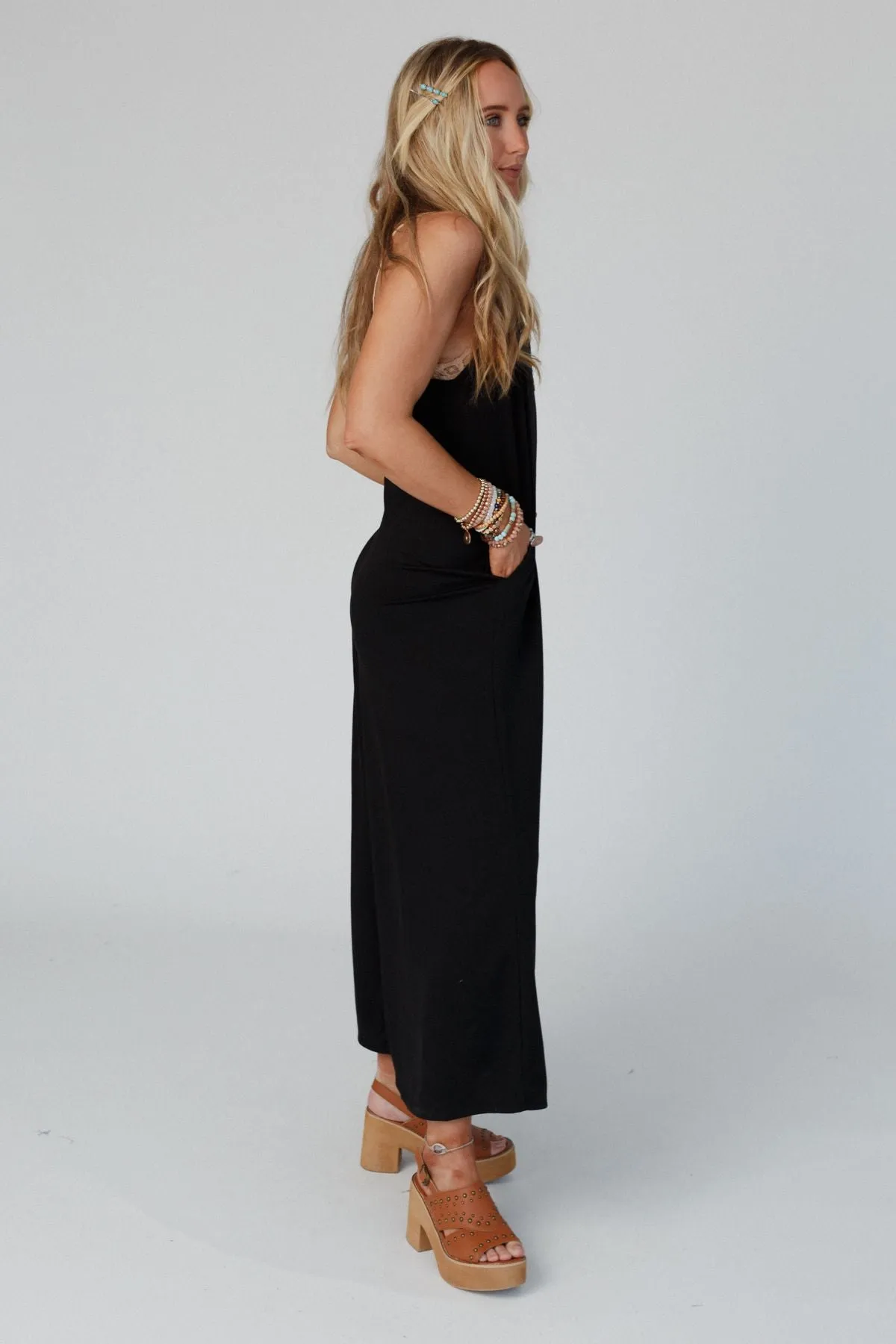 The Nest Oasis Wide Leg Jumpsuit - Black