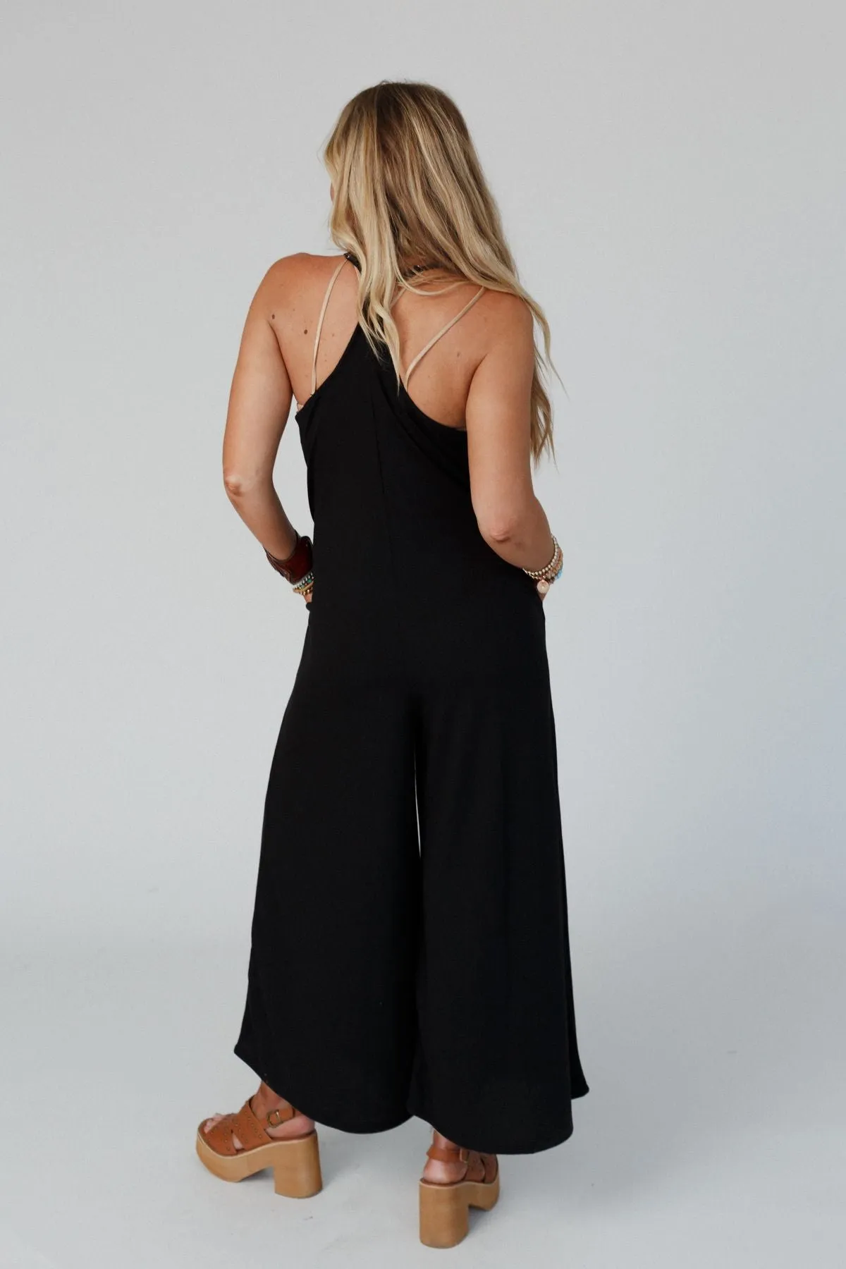 The Nest Oasis Wide Leg Jumpsuit - Black