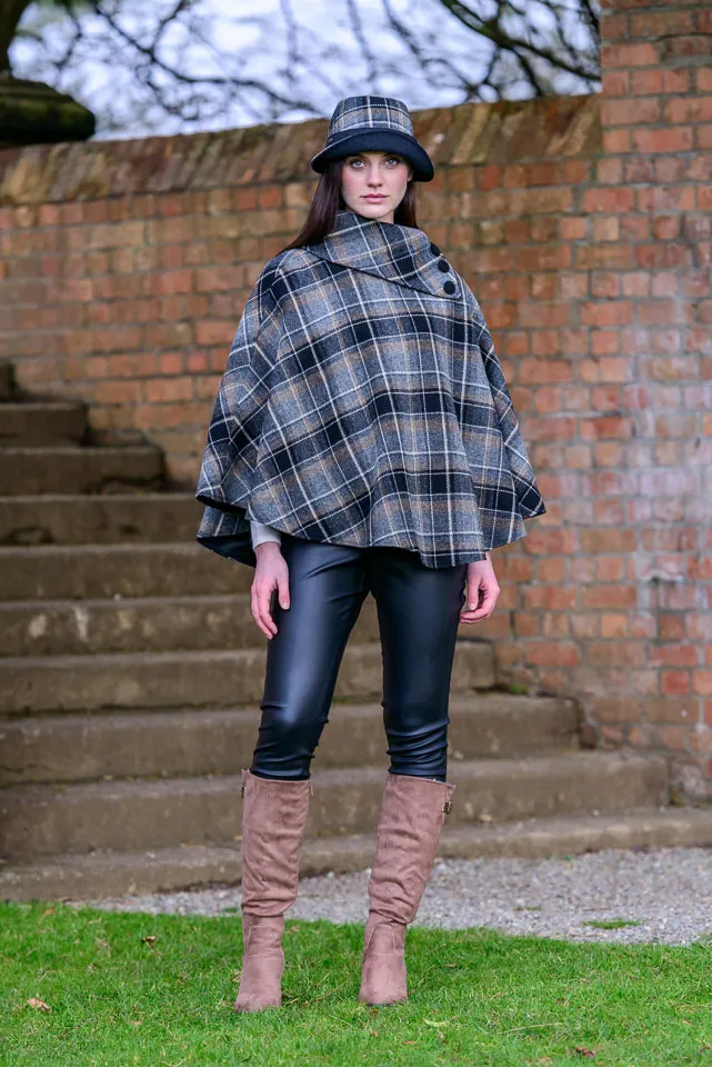 Tweed Poncho by Mucros Weavers