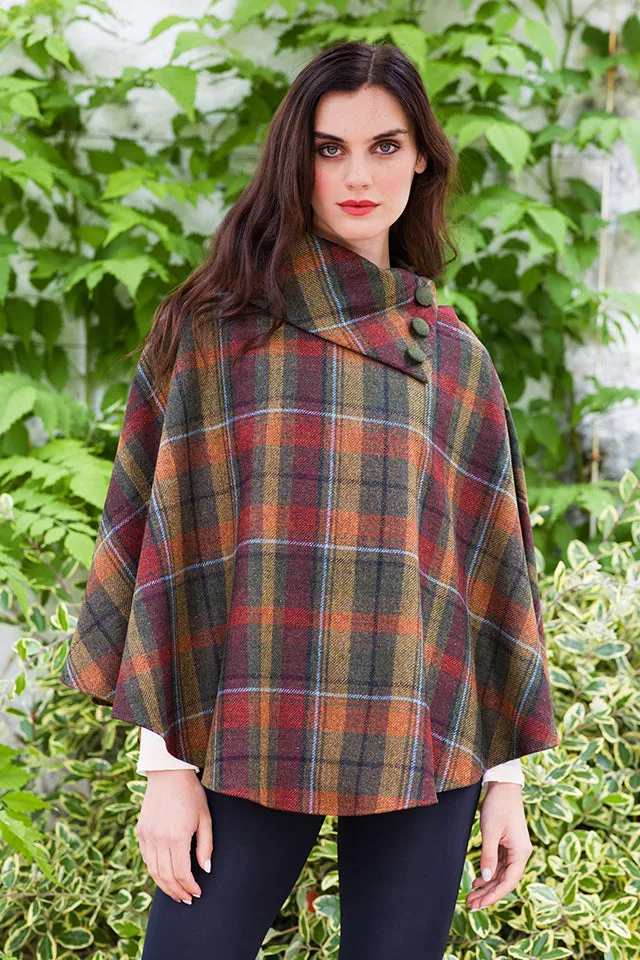 Tweed Poncho by Mucros Weavers